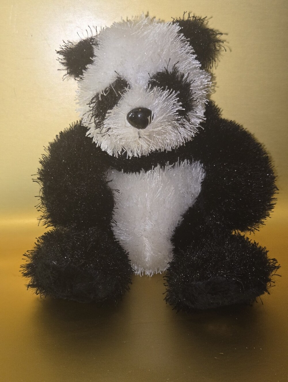 Ganz Webkinz Panda Bear Plush 8" Black White Stuffed Animal Magic W Logo No Code